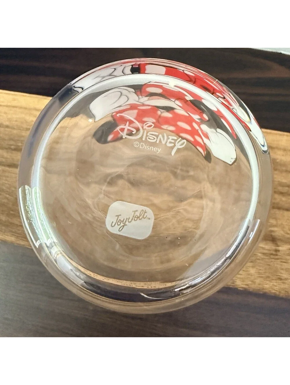JoyJolt Disney Minnie Mouse Peek A Boo 16 oz Can Glass Tumbler Drinking Glass